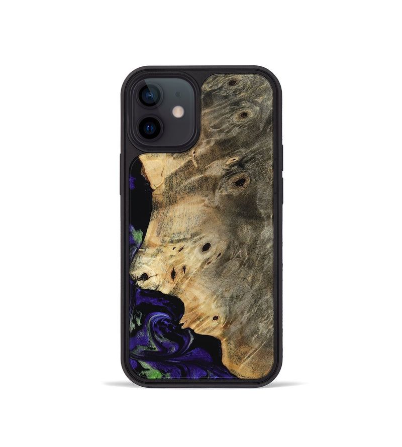 iPhone 12 mini Wood Phone Case - Karim (Purple, 819030)