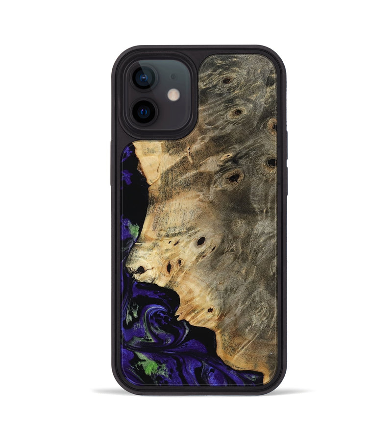 iPhone 12 Wood Phone Case - Karim (Purple, 819030)