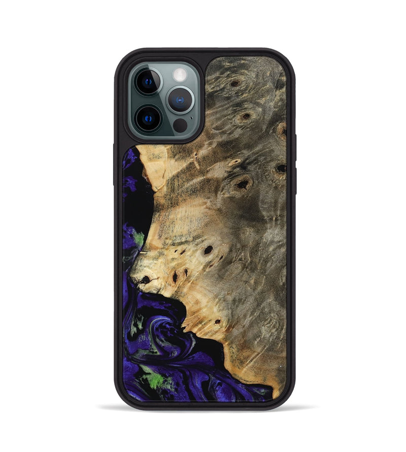 iPhone 12 Pro Wood Phone Case - Karim (Purple, 819030)