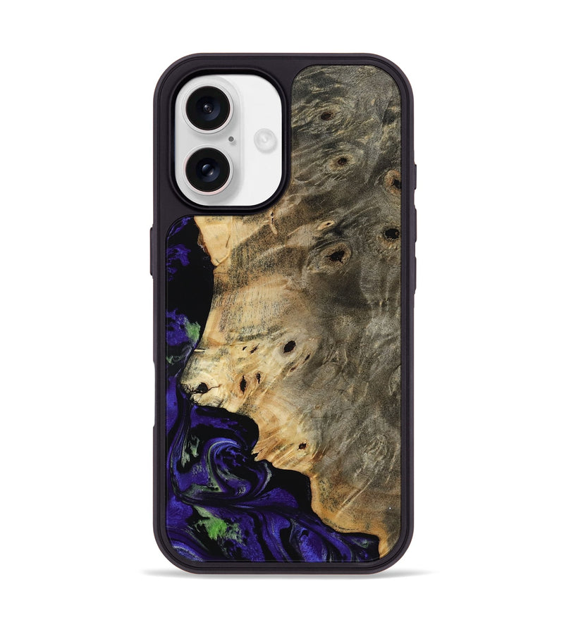 iPhone 17 Wood Phone Case - Karim (Purple, 819030)