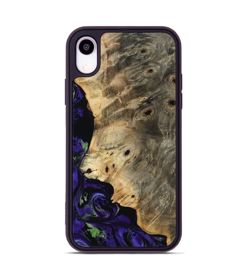 iPhone Xr Wood Phone Case - Karim (Purple, 819030)