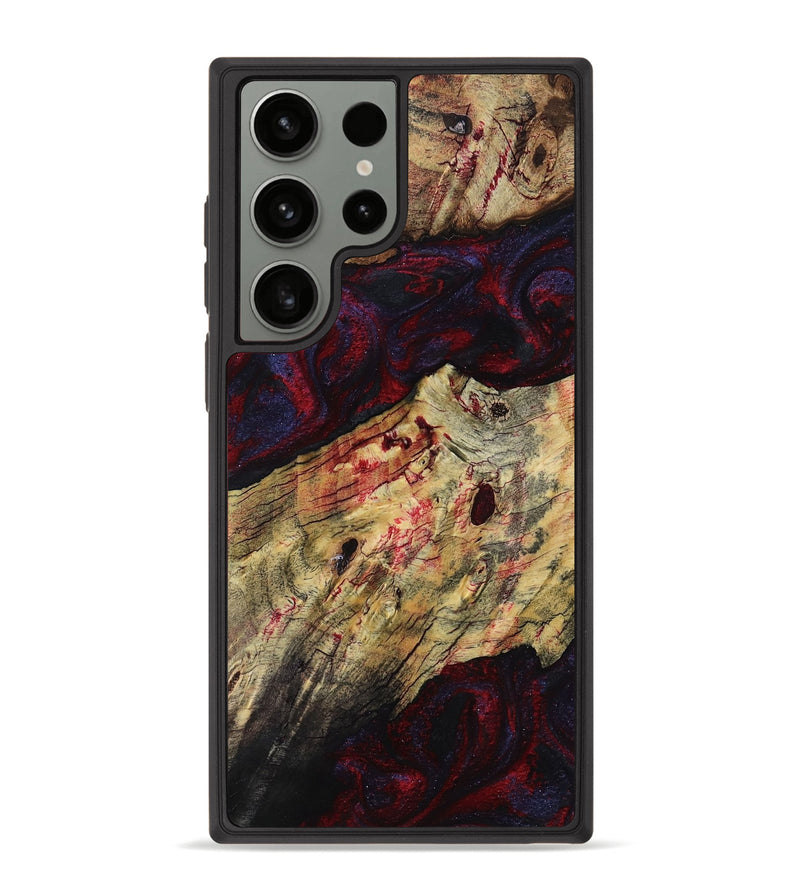 Galaxy S23 Ultra Wood Phone Case - Adyson (Red, 819033)