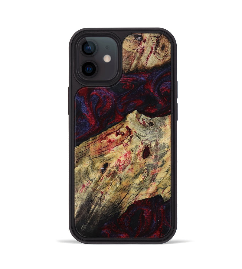 iPhone 12 Wood Phone Case - Adyson (Red, 819033)
