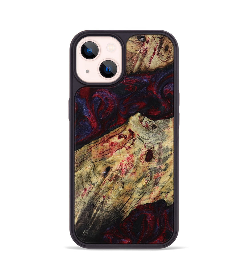iPhone 14 Wood Phone Case - Adyson (Red, 819033)