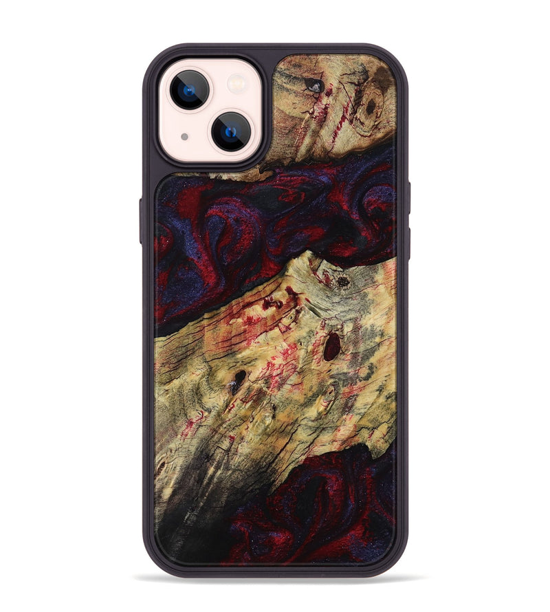 iPhone 14 Plus Wood Phone Case - Adyson (Red, 819033)