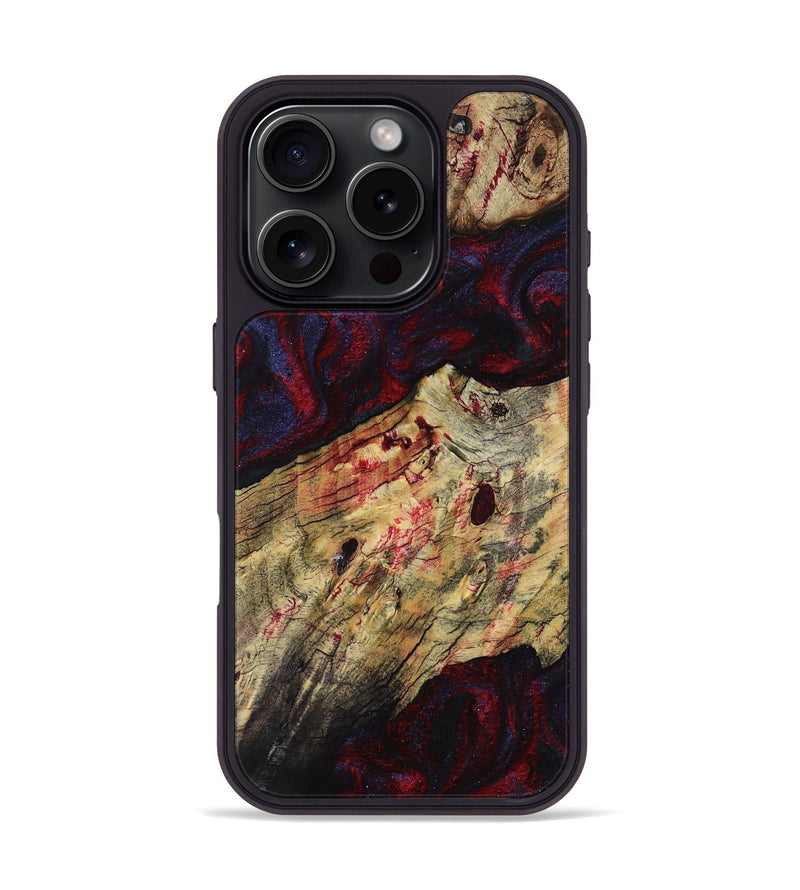 iPhone 16 Pro Wood Phone Case - Adyson (Red, 819033)
