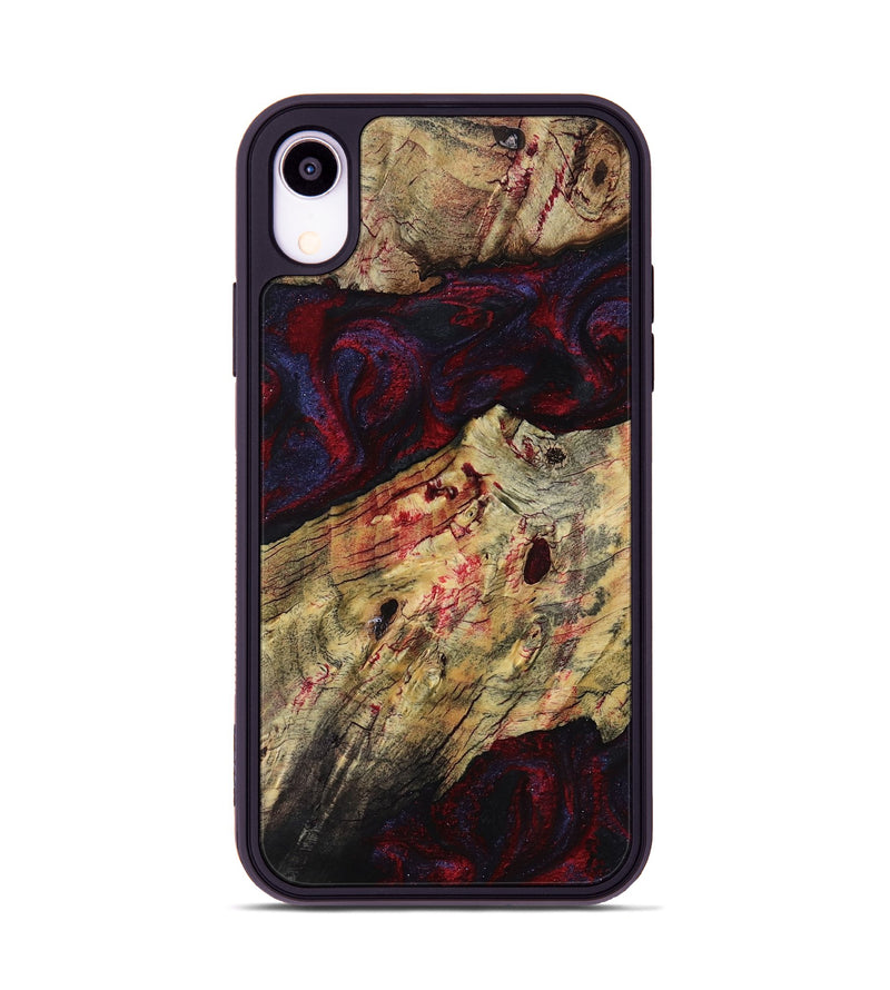 iPhone Xr Wood Phone Case - Adyson (Red, 819033)