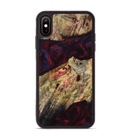 iPhone Xs Max Wood Phone Case - Adyson (Red, 819033)