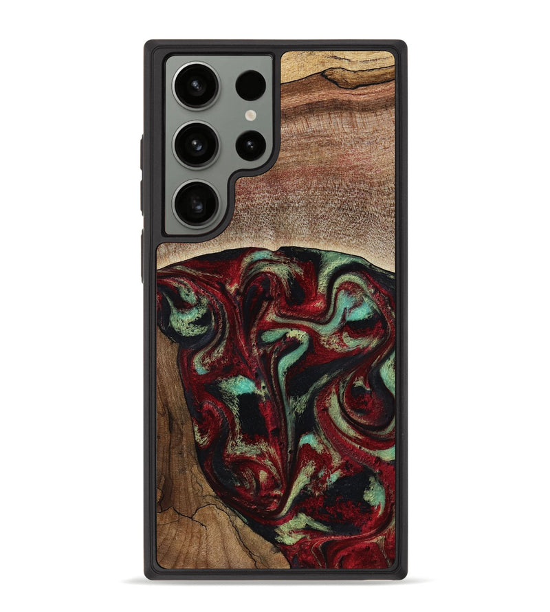 Galaxy S23 Ultra Wood Phone Case - Arianna (Red, 819034)