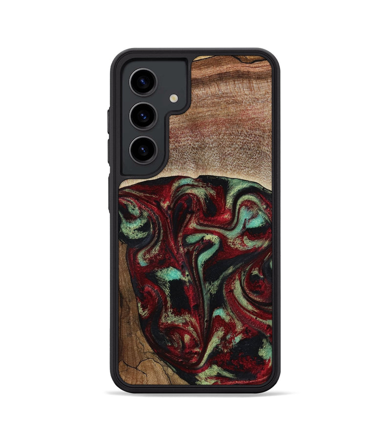 Galaxy S24 Wood Phone Case - Arianna (Red, 819034)