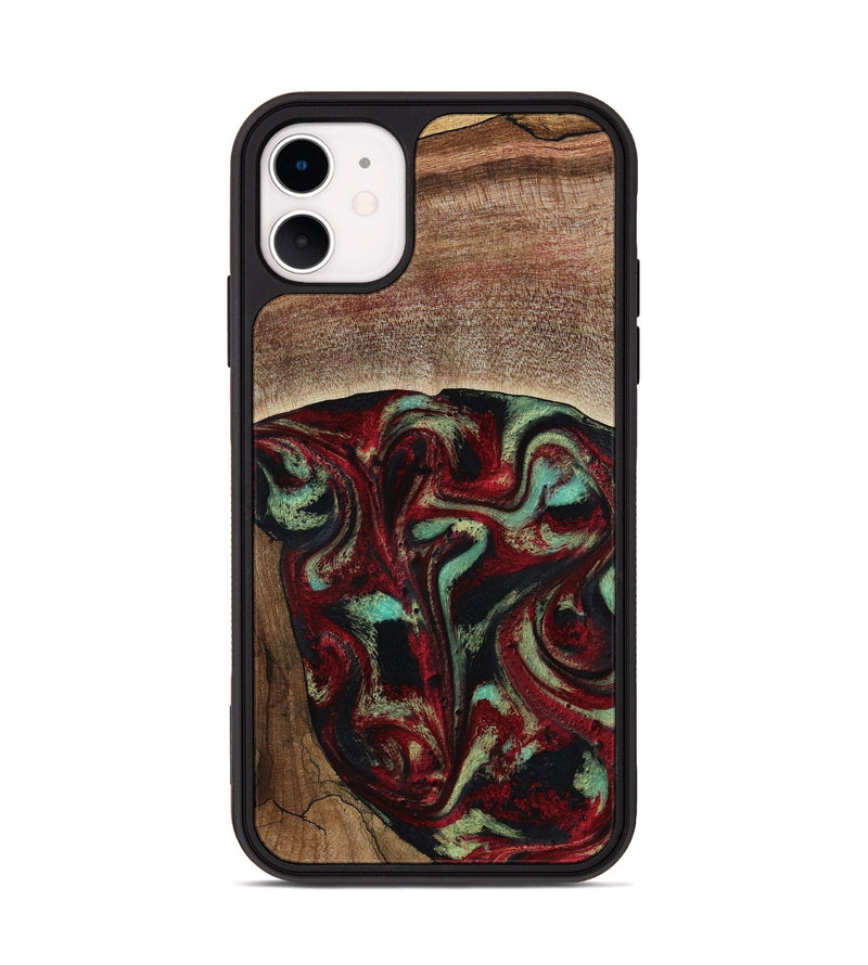 iPhone 11 Wood Phone Case - Arianna (Red, 819034)