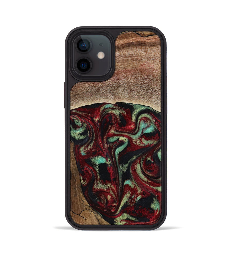 iPhone 12 Wood Phone Case - Arianna (Red, 819034)