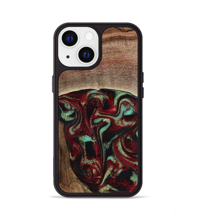 iPhone 13 Wood Phone Case - Arianna (Red, 819034)