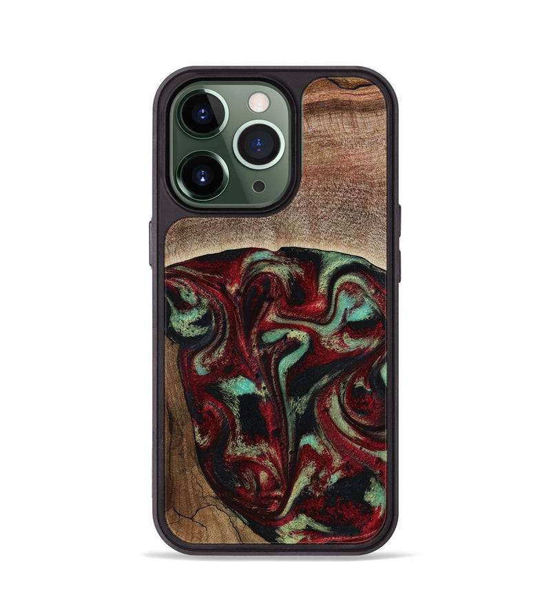iPhone 13 Pro Wood Phone Case - Arianna (Red, 819034)