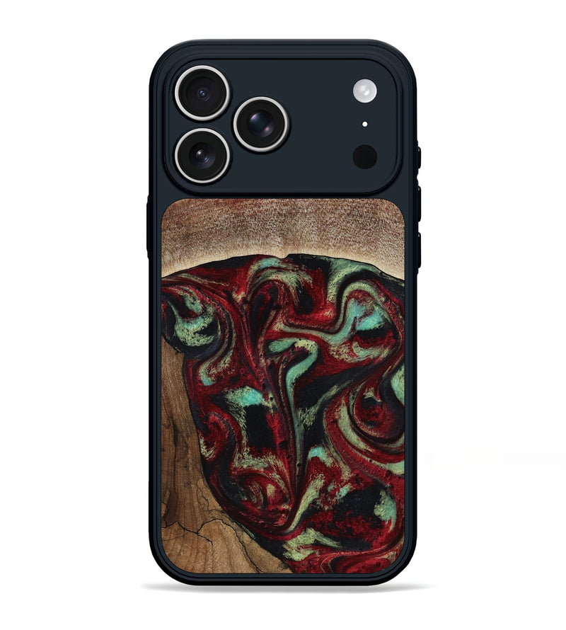 iPhone 17 Pro Max Wood Phone Case - Arianna (Red, 819034)