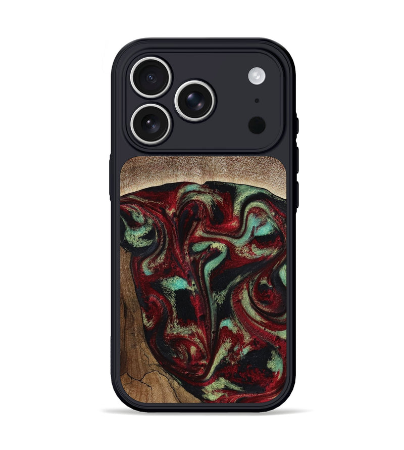 iPhone 17 Pro Wood Phone Case - Arianna (Red, 819034)