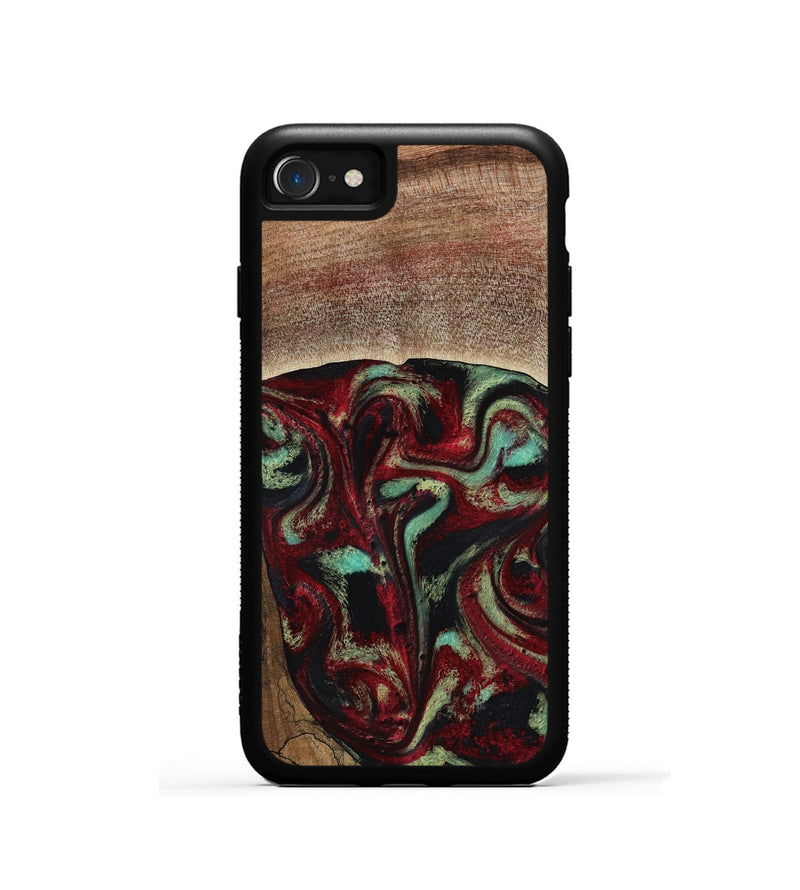 iPhone SE Wood Phone Case - Arianna (Red, 819034)