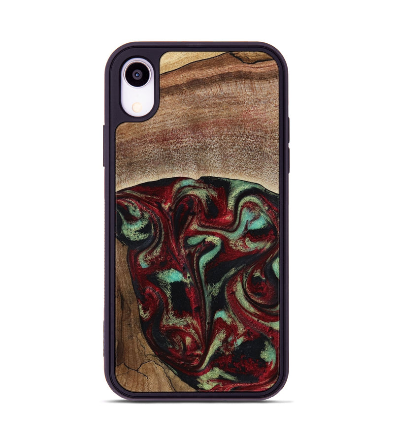 iPhone Xr Wood Phone Case - Arianna (Red, 819034)