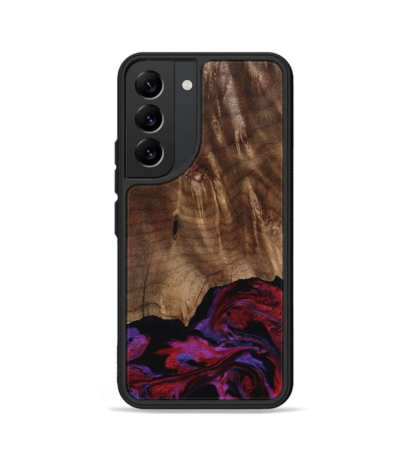 Galaxy S22 Wood Phone Case - Royal (Red, 819036)