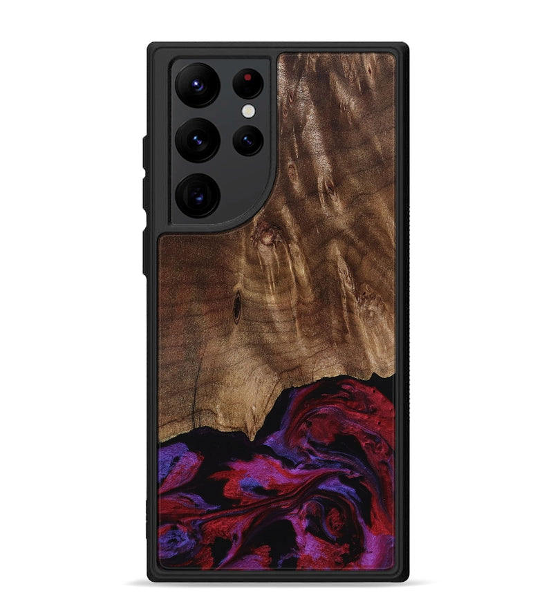Galaxy S22 Ultra Wood Phone Case - Royal (Red, 819036)