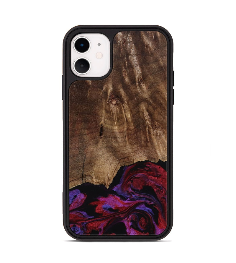 iPhone 11 Wood Phone Case - Royal (Red, 819036)