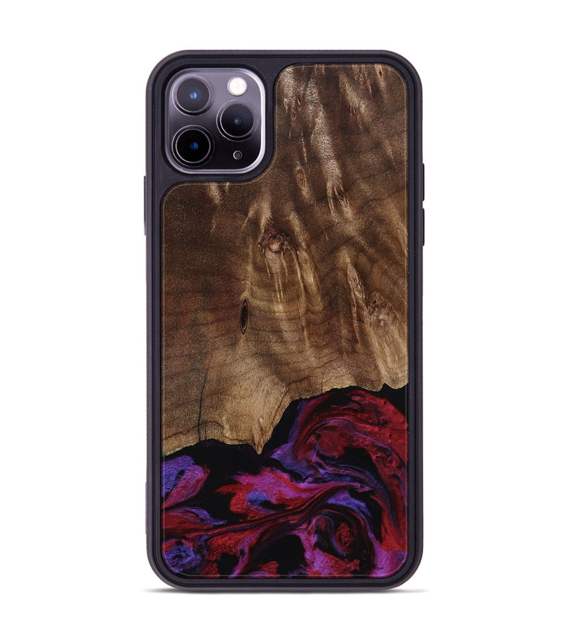iPhone 11 Pro Max Wood Phone Case - Royal (Red, 819036)