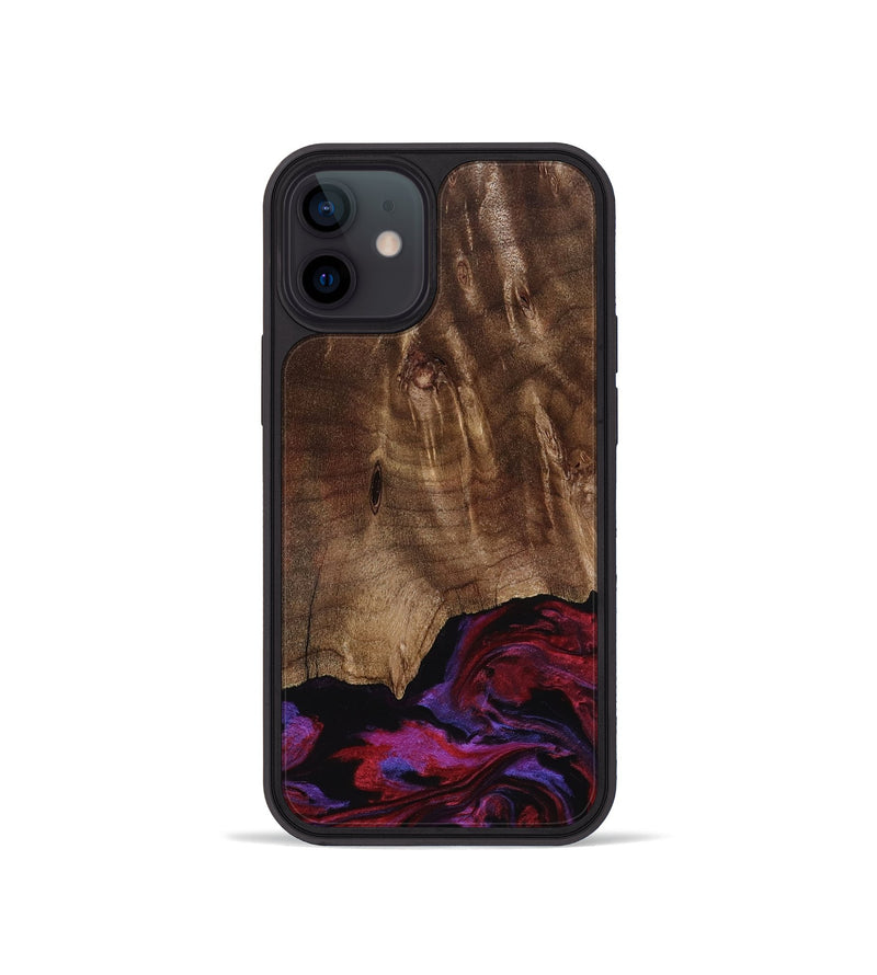 iPhone 12 mini Wood Phone Case - Royal (Red, 819036)