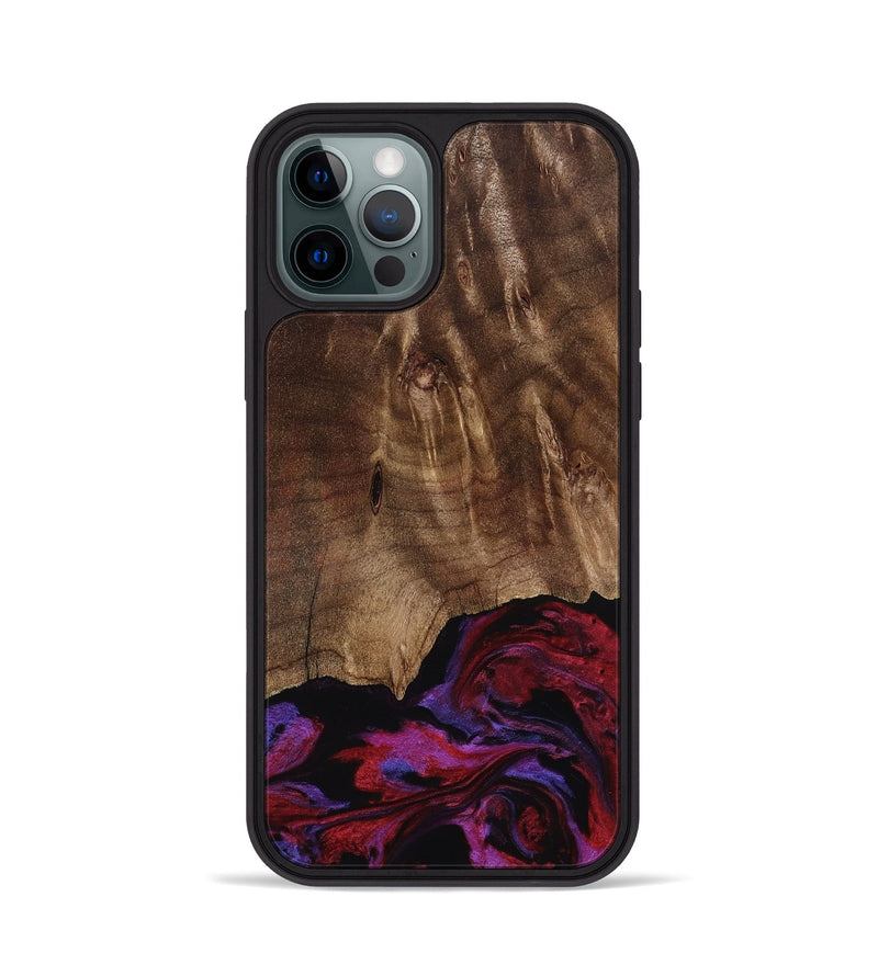 iPhone 12 Pro Wood Phone Case - Royal (Red, 819036)