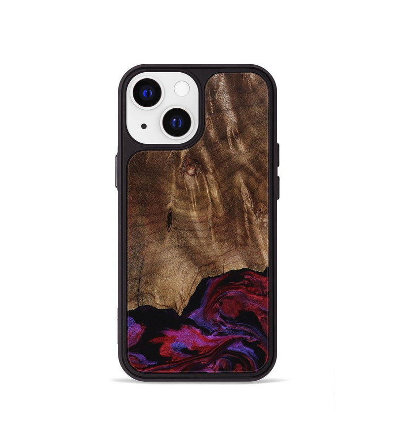 iPhone 13 mini Wood Phone Case - Royal (Red, 819036)