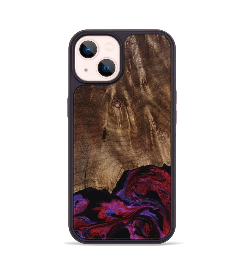 iPhone 14 Wood Phone Case - Royal (Red, 819036)