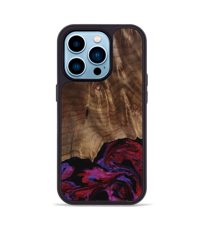 iPhone 14 Pro Wood Phone Case - Royal (Red, 819036)