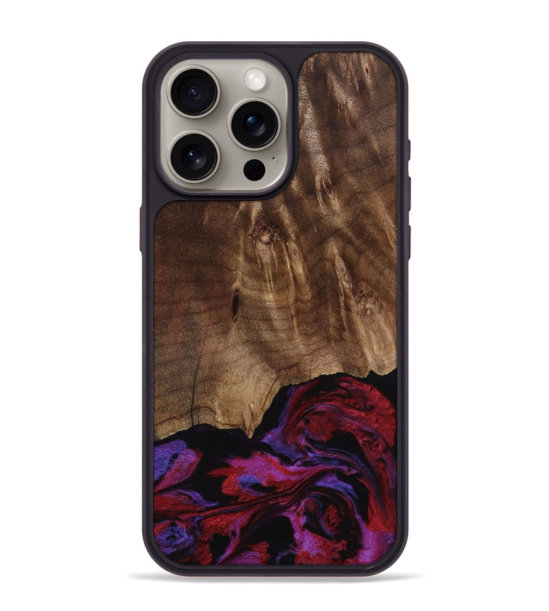 iPhone 15 Pro Max Wood Phone Case - Royal (Red, 819036)