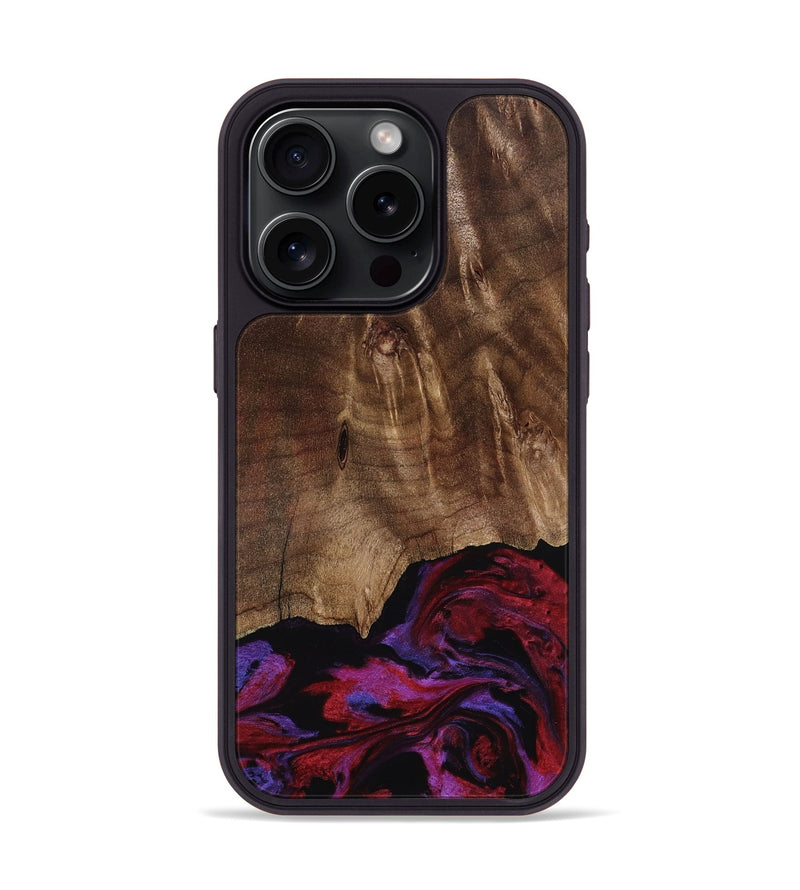 iPhone 15 Pro Wood Phone Case - Royal (Red, 819036)