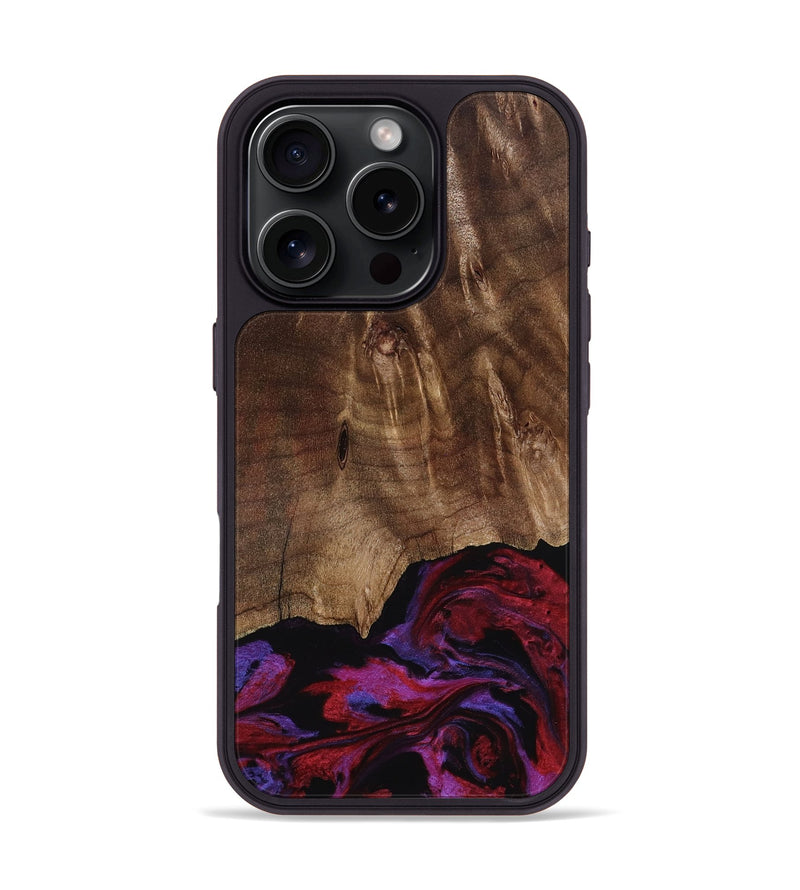 iPhone 16 Pro Wood Phone Case - Royal (Red, 819036)