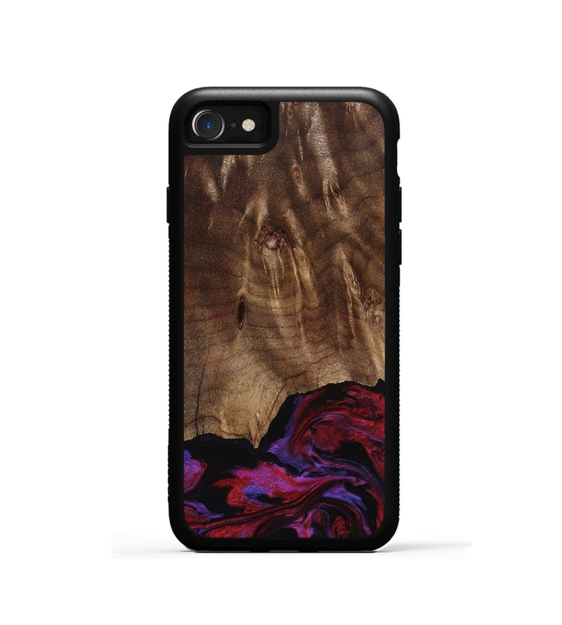iPhone SE Wood Phone Case - Royal (Red, 819036)