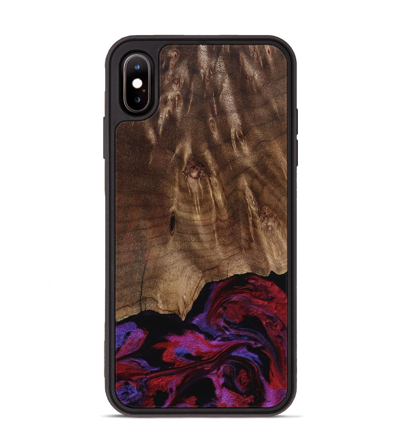 iPhone Xs Max Wood Phone Case - Royal (Red, 819036)