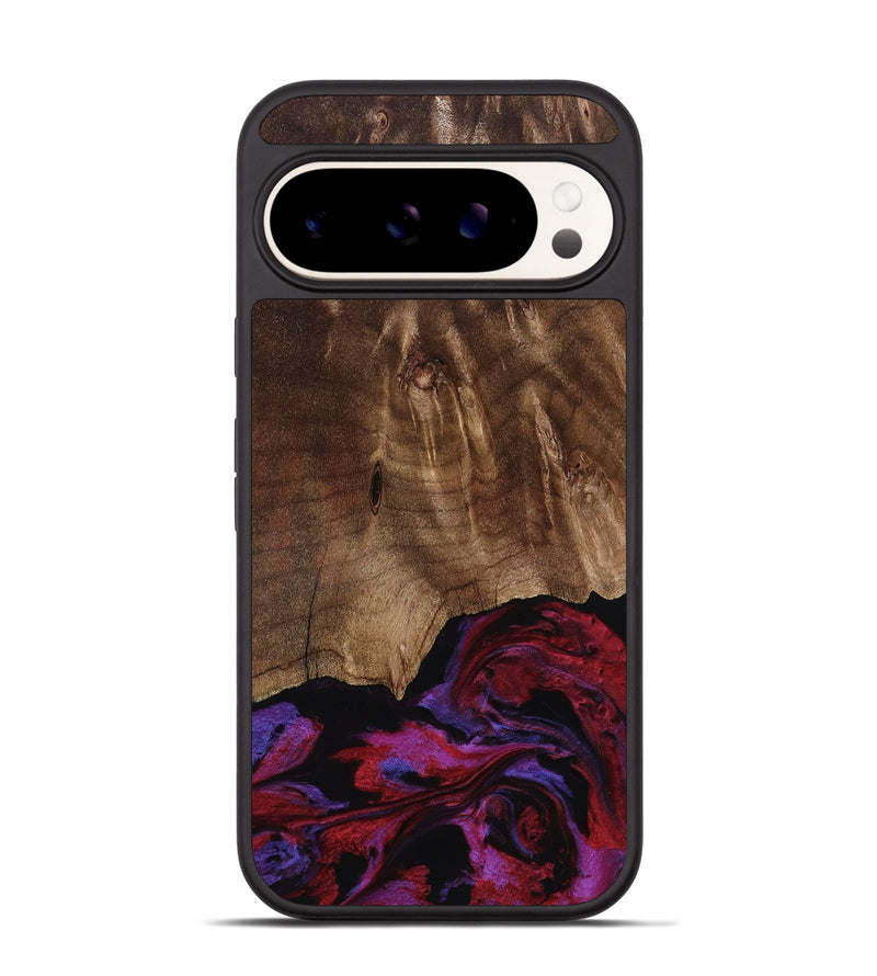 Pixel 9 Wood Phone Case - Royal (Red, 819036)