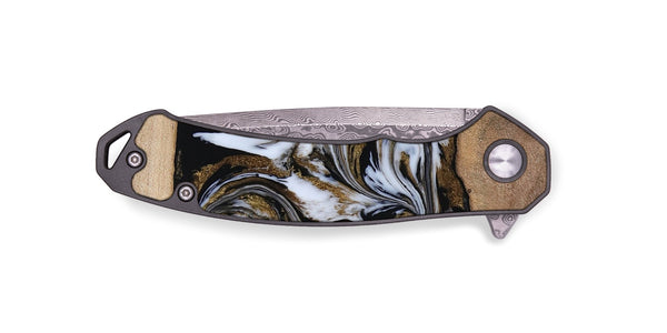 EDC Wood Pocket Knife - Dante (Black & White, 819042)