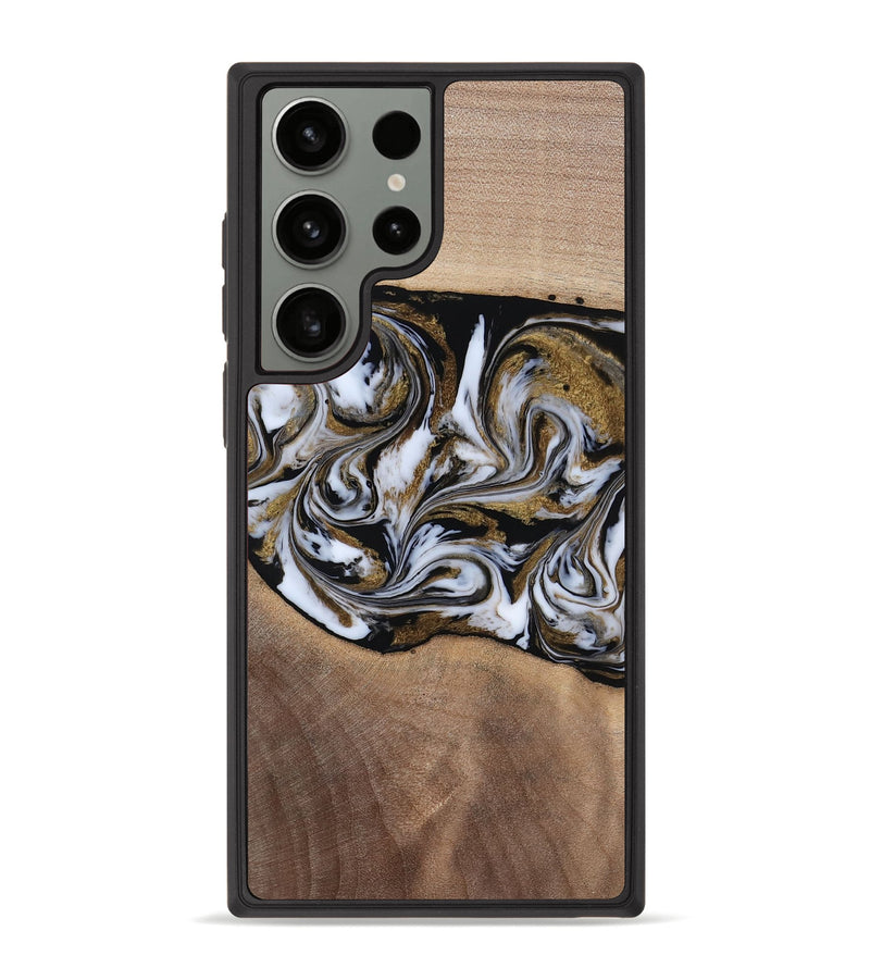 Galaxy S23 Ultra Wood Phone Case - Dante (Black & White, 819042)