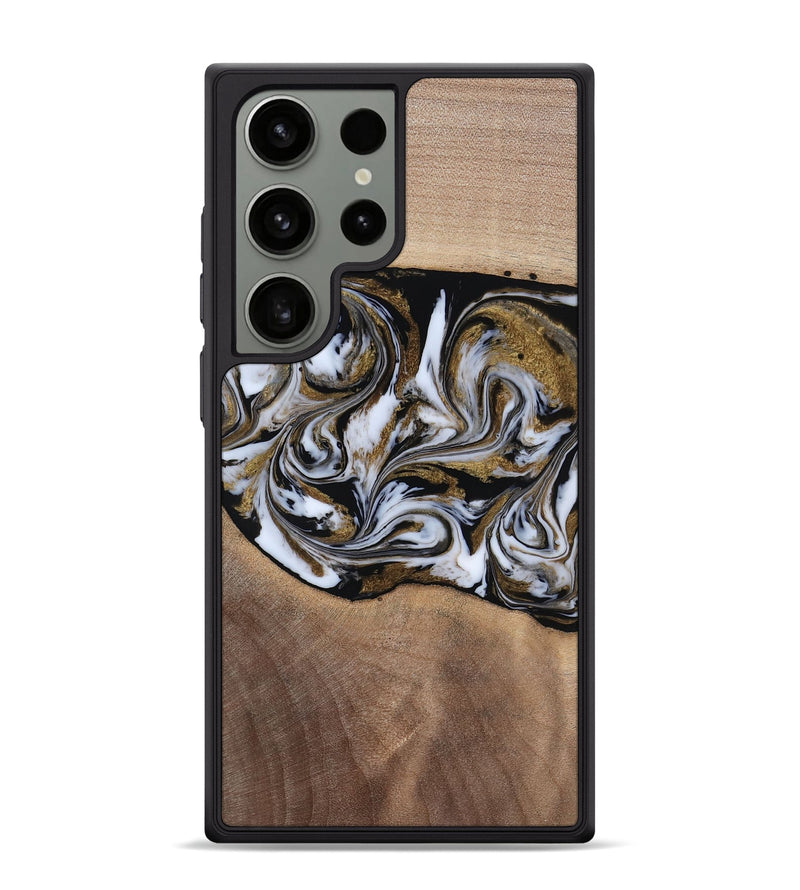 Galaxy S24 Ultra Wood Phone Case - Dante (Black & White, 819042)