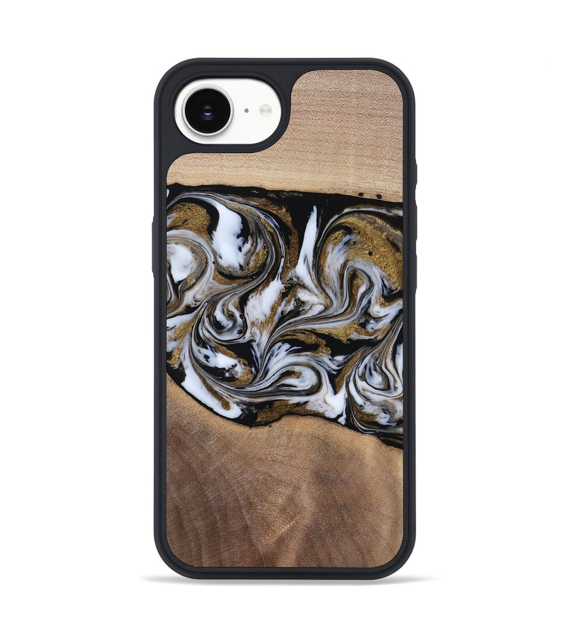 iPhone 16e Wood Phone Case - Dante (Black & White, 819042)