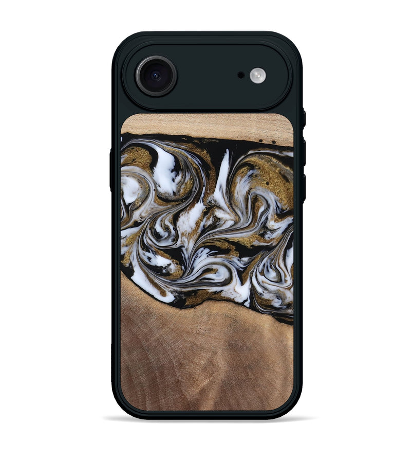 iPhone 17 Air Wood Phone Case - Dante (Black & White, 819042)