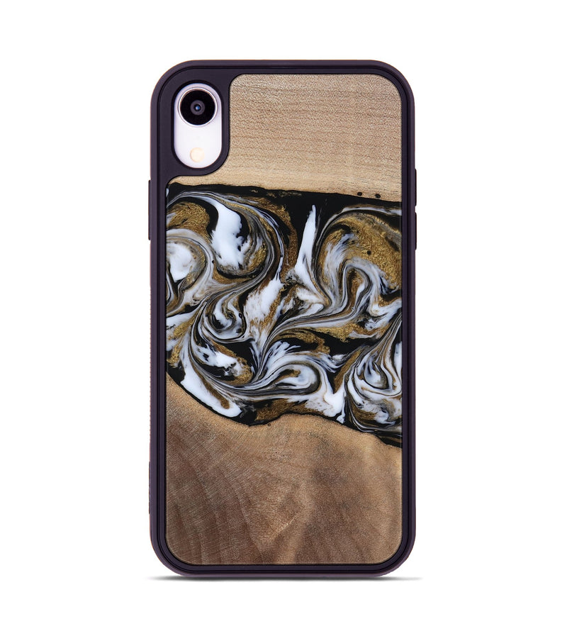 iPhone Xr Wood Phone Case - Dante (Black & White, 819042)