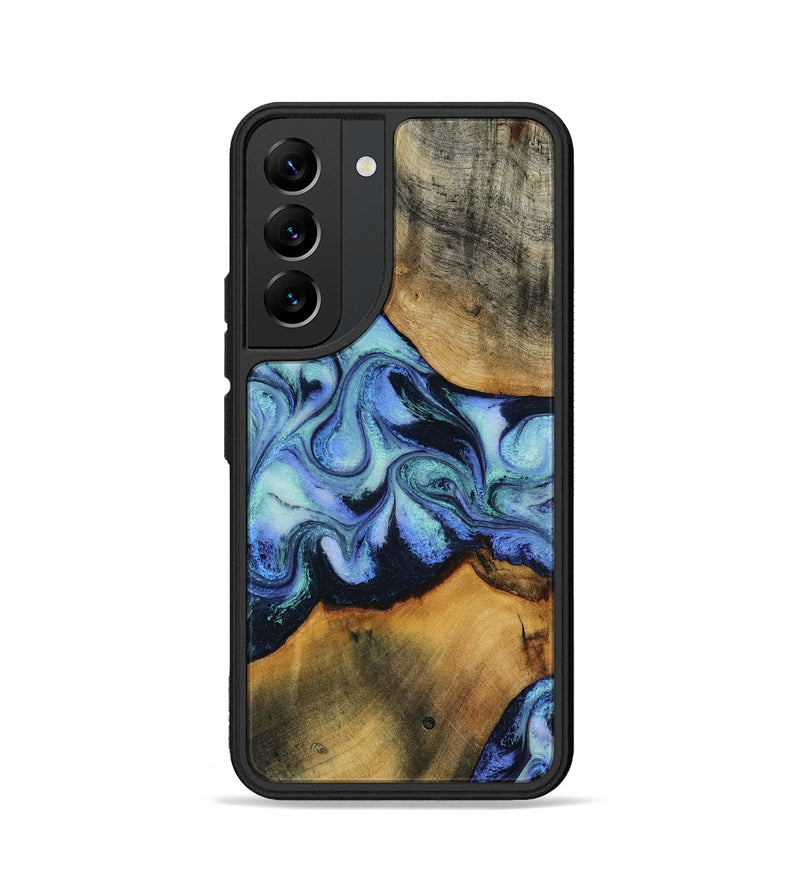 Galaxy S22 Wood Phone Case - Jasiel (Blue, 819051)