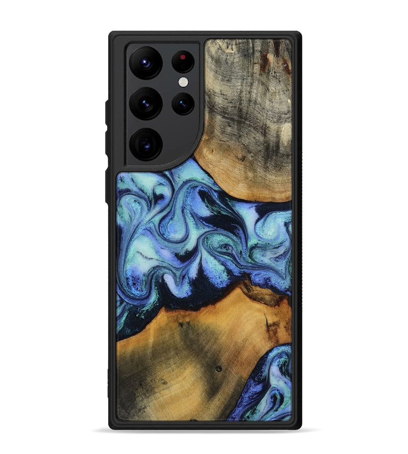 Galaxy S22 Ultra Wood Phone Case - Jasiel (Blue, 819051)