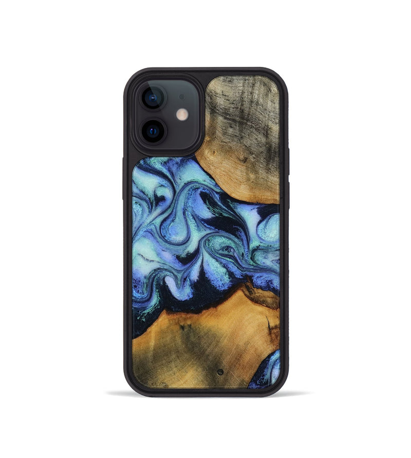 iPhone 12 mini Wood Phone Case - Jasiel (Blue, 819051)
