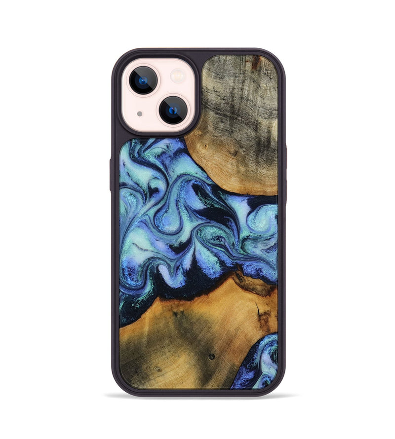 iPhone 14 Wood Phone Case - Jasiel (Blue, 819051)