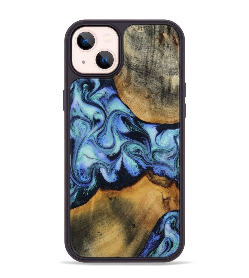 iPhone 14 Plus Wood Phone Case - Jasiel (Blue, 819051)