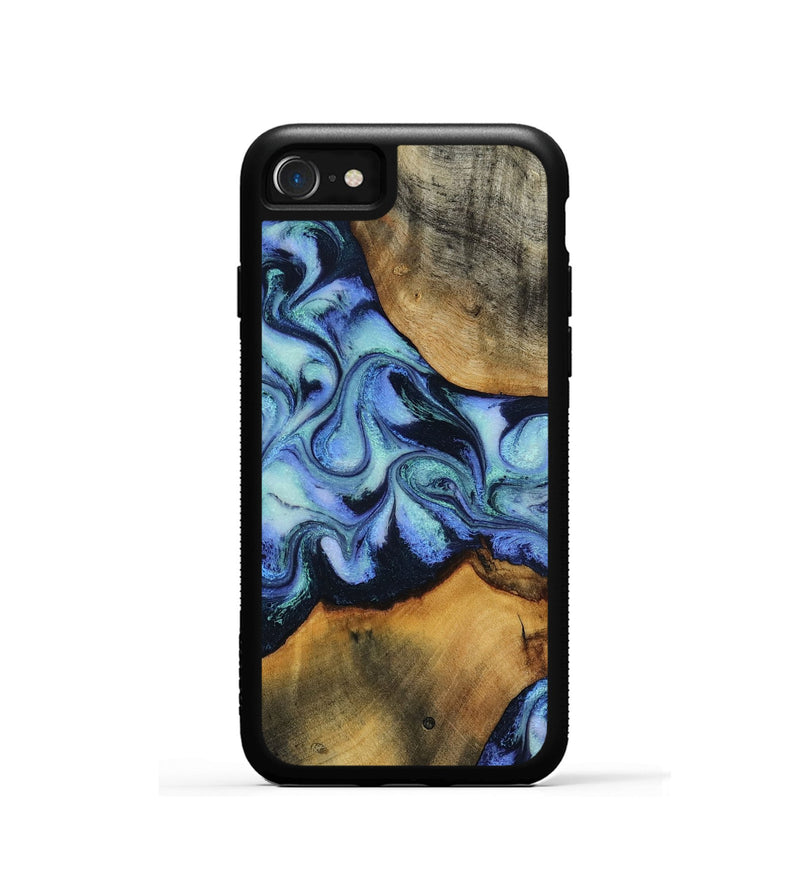 iPhone SE Wood Phone Case - Jasiel (Blue, 819051)