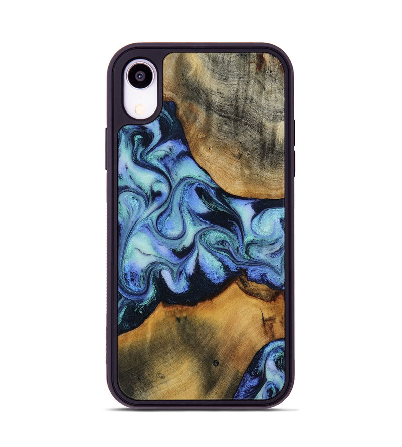 iPhone Xr Wood Phone Case - Jasiel (Blue, 819051)